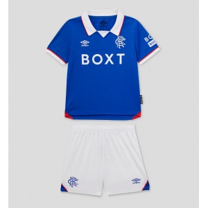 Rangers Jalkapallovaatteet Lasten Kotipeliasu 2025-26 Lyhythihainen (+ Lyhyet housut)